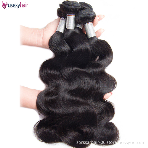 Wholesale Virgin Brazilian Hair Weave Vendors, 100% Brazilian Human Hair Grade 9A Virgin Hair Extension Bundles With Closure